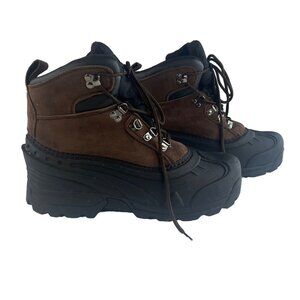 Itasca Mens Windsor Thinsulate Boots Winter Hunting Hiking Brown Black Size 9